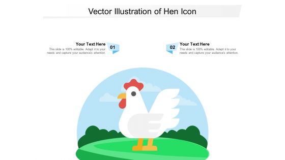 Vector Illustration Of Hen Icon Ppt PowerPoint Presentation Inspiration Sample