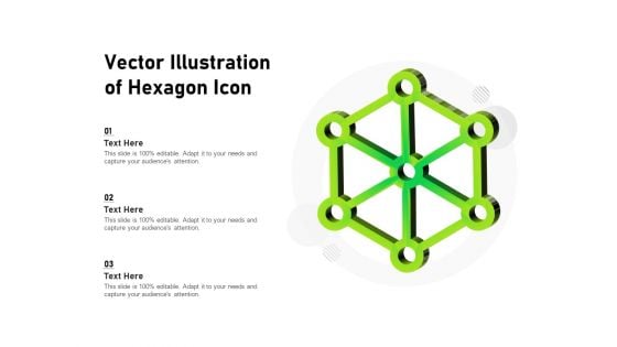 Vector Illustration Of Hexagon Icon Ppt PowerPoint Presentation File Graphics Example PDF