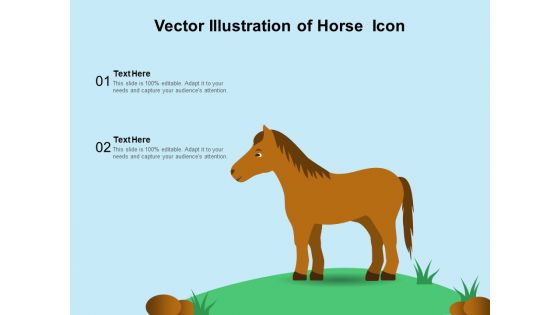 Vector Illustration Of Horse Icon Ppt PowerPoint Presentation Inspiration Guidelines