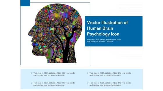 Vector Illustration Of Human Brain Psychology Icon Ppt PowerPoint Presentation Show Portrait PDF