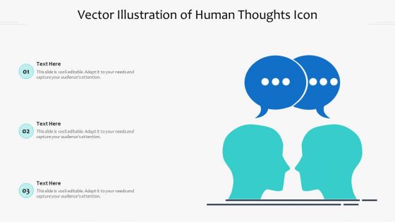 Vector Illustration Of Human Thoughts Icon Ppt PowerPoint Presentation Gallery Themes PDF