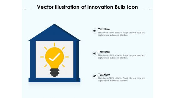 Vector Illustration Of Innovation Bulb Icon Ppt PowerPoint Presentation Gallery Example PDF