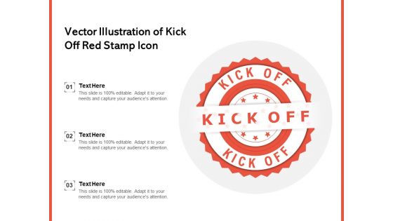 Vector Illustration Of Kick Off Red Stamp Icon Ppt PowerPoint Presentation Layouts Graphics Pictures PDF