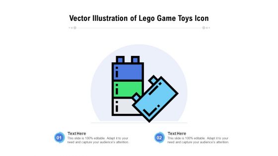 Vector Illustration Of Lego Game Toys Icon Ppt PowerPoint Presentation Gallery Outfit PDF