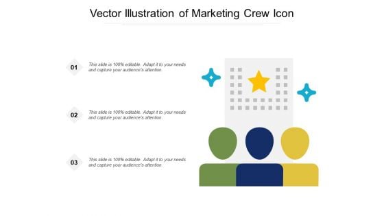 Vector Illustration Of Marketing Crew Icon Ppt PowerPoint Presentation Infographic Template Master Slide PDF