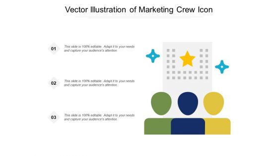 Vector Illustration Of Marketing Crew Icon Ppt PowerPoint Presentation Infographic Template Master Slide PDF