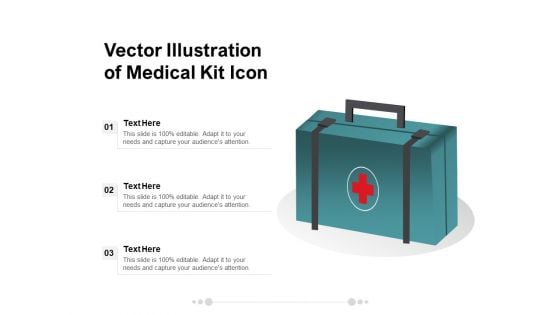 Vector Illustration Of Medical Kit Icon Ppt PowerPoint Presentation File Pictures PDF