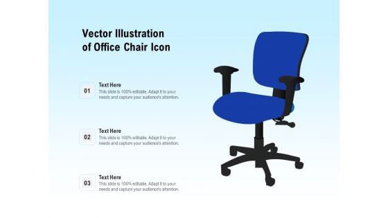 Vector Illustration Of Office Chair Icon Ppt PowerPoint Presentation Gallery Images PDF