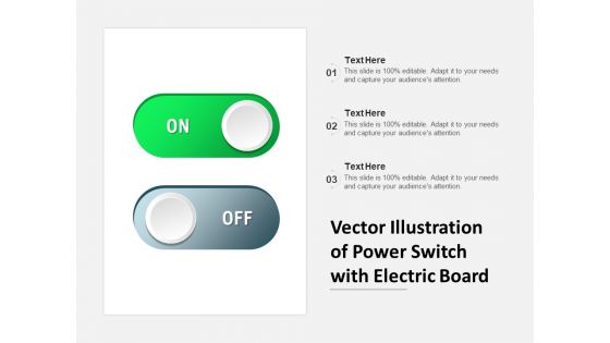 Vector Illustration Of Power Switch With Electric Board Ppt PowerPoint Presentation Icon Templates PDF