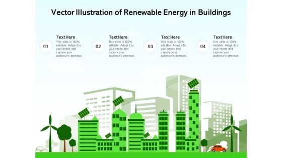 Vector Illustration Of Renewable Energy In Building Ppt PowerPoint Presentation Ideas Graphic Images