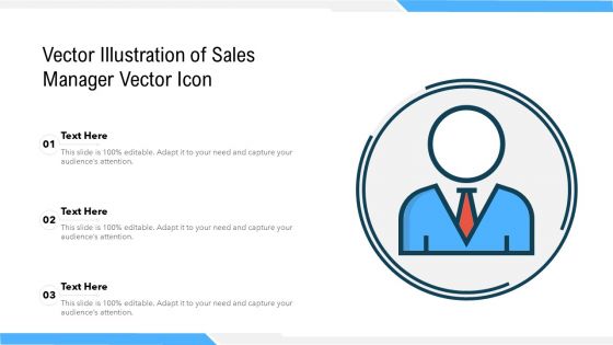 Vector Illustration Of Sales Manager Vector Icon Ppt Icon Summary PDF