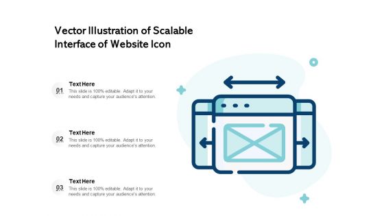 Vector Illustration Of Scalable Interface Of Website Icon Ppt PowerPoint Presentation Icon Background Images PDF