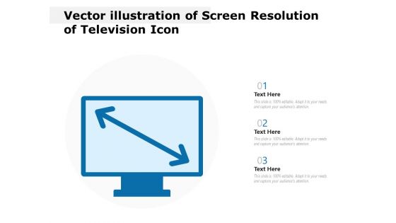Vector Illustration Of Screen Resolution Of Television Icon Ppt PowerPoint Presentation Icon Outline PDF