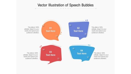 Vector Illustration Of Speech Bubbles Ppt PowerPoint Presentation Professional Background