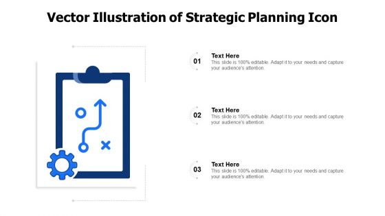 Vector Illustration Of Strategic Planning Icon Ppt PowerPoint Presentation Icon Layouts PDF