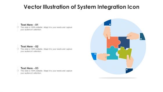 Vector Illustration Of System Integration Icon Ppt PowerPoint Presentation Gallery Graphics Design PDF