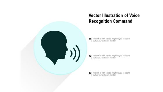 Vector Illustration Of Voice Recognition Command Ppt PowerPoint Presentation Infographic Template Infographic Template