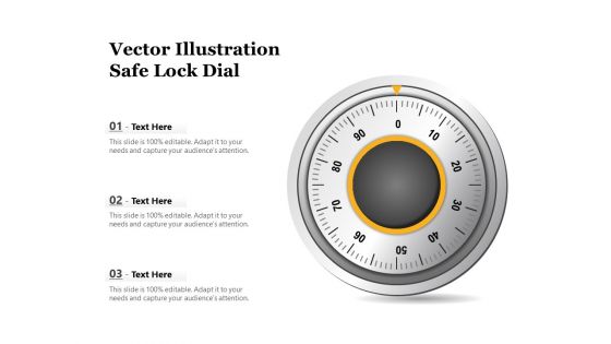 Vector Illustration Safe Lock Dial Ppt PowerPoint Presentation Gallery Display PDF