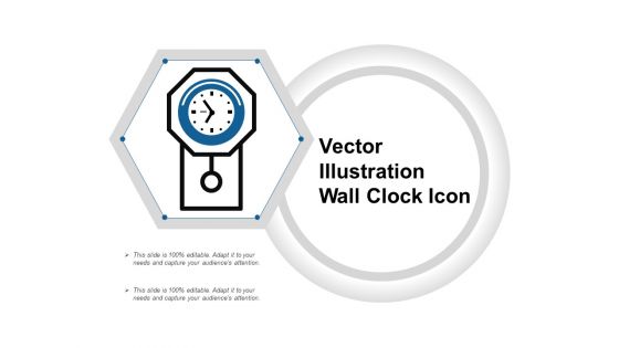 Vector Illustration Wall Clock Icon Ppt PowerPoint Presentation Infographic Template Clipart PDF