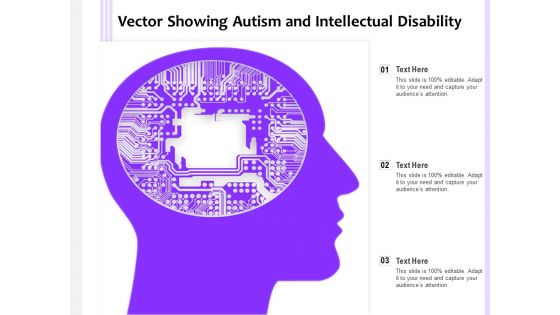 Vector Showing Autism And Intellectual Disability Ppt PowerPoint Presentation Icon Graphic Tips PDF