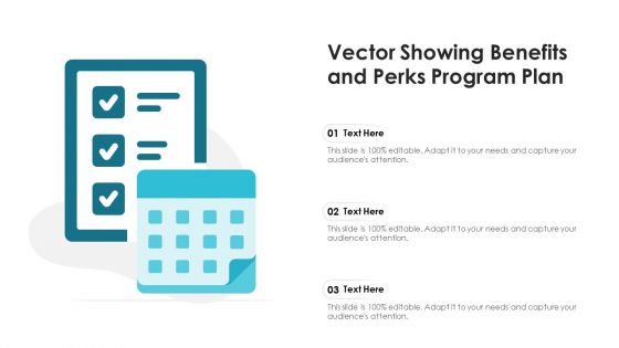 Vector Showing Benefits And Perks Program Plan Ppt Pictures Structure PDF