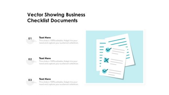 Vector Showing Business Checklist Documents Ppt PowerPoint Presentation Infographic Template Smartart PDF