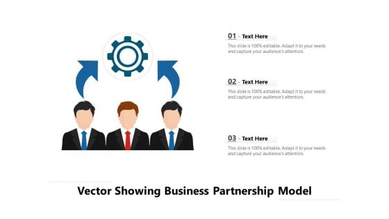 Vector Showing Business Partnership Model Ppt PowerPoint Presentation File Tips PDF