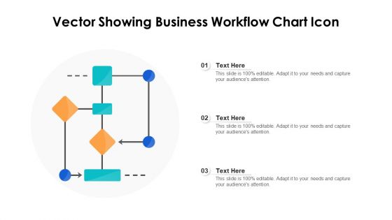 Vector Showing Business Workflow Chart Icon Structure PDF