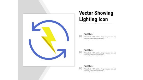 Vector Showing Lighting Icon Ppt Infographic Template Inspiration PDF