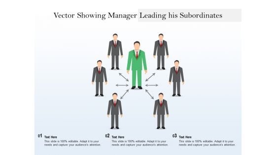 Vector Showing Manager Leading His Subordinates Ppt PowerPoint Presentation Summary Show PDF Vector Showing Manager Leading His Subordinates Ppt PowerPoint Presentation Summary Show PDF