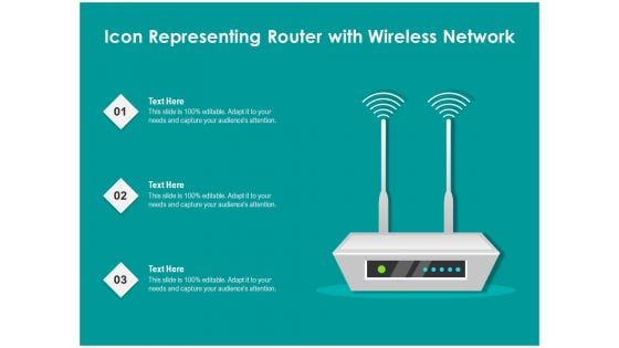 Vector Showing Modem With Wireless Network Ppt PowerPoint Presentation Gallery Information PDF