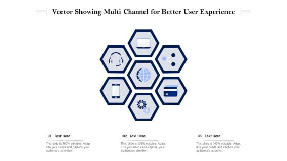 Vector Showing Multi Channel For Better User Experience Ppt PowerPoint Presentation Infographics Smartart PDF