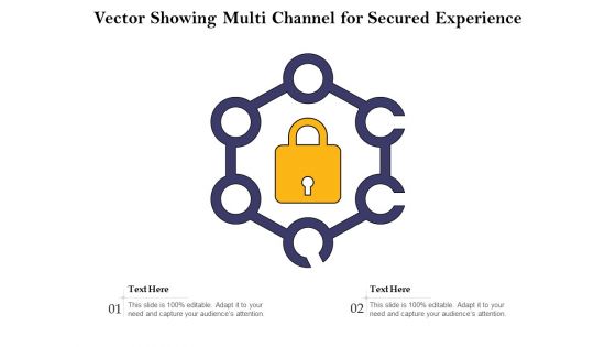 Vector Showing Multi Channel For Secured Experience Ppt PowerPoint Presentation Professional Skills PDF