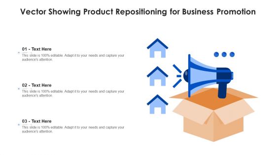 Vector Showing Product Repositioning For Business Promotion Ppt Model Vector PDF