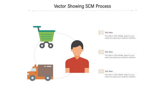Vector Showing SCM Process Ppt PowerPoint Presentation Icon Backgrounds PDF