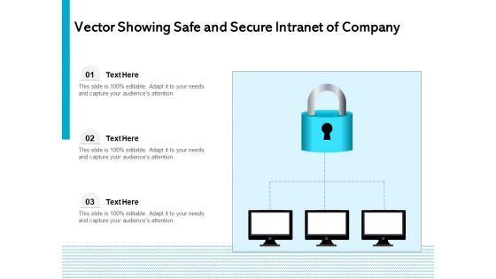 Vector Showing Safe And Secure Intranet Of Company Ppt PowerPoint Presentation Summary Icons PDF