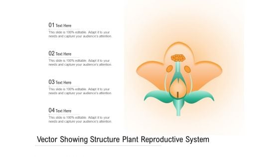 Vector Showing Structure Plant Reproductive System Ppt PowerPoint Presentation Icon Files PDF