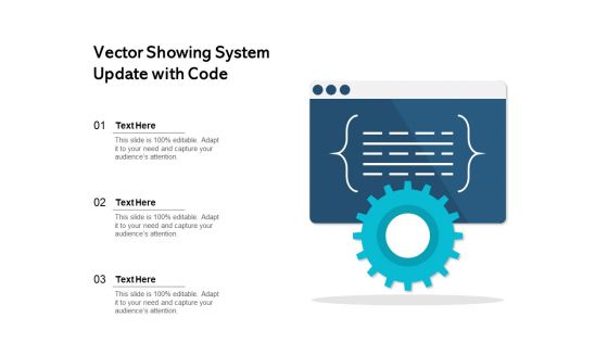 Vector Showing System Update With Code Ppt PowerPoint Presentation File Introduction PDF