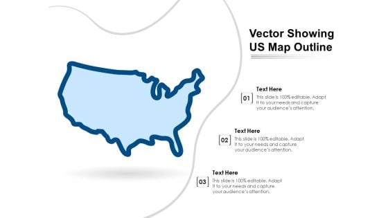 Vector Showing US Map Outline Ppt PowerPoint Presentation Pictures Example Introduction PDF