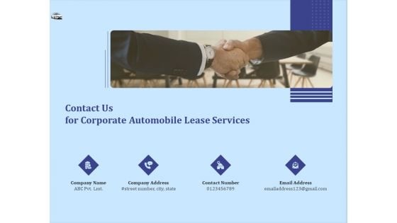 Vehicle Leasing Contact Us For Corporate Automobile Lease Services Download PDF