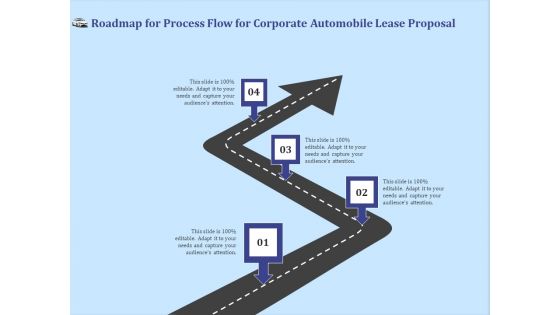 Vehicle Leasing Roadmap For Process Flow For Corporate Automobile Lease Proposal Designs PDF