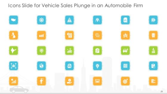 Vehicle Sales Plunge In An Automobile Firm Ppt PowerPoint Presentation Complete With Slides