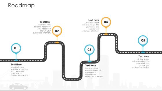 Vehicle Sales Plunge In An Automobile Firm Roadmap Brochure PDF