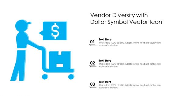 Vendor Diversity With Dollar Symbol Vector Icon Ppt PowerPoint Presentation File Picture PDF