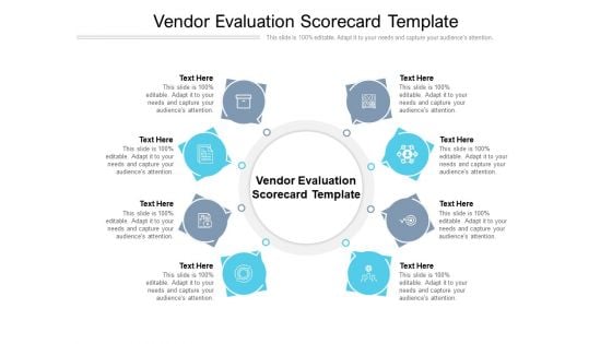 Vendor Evaluation Scorecard Template Ppt PowerPoint Presentation Ideas Objects Cpb Pdf