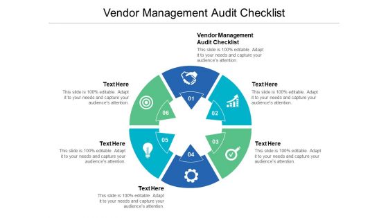 Vendor Management Audit Checklist Ppt PowerPoint Presentation Slides Elements Cpb