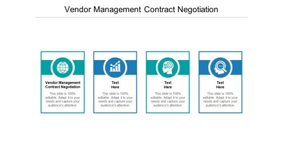 Vendor Management Contract Negotiation Ppt PowerPoint Presentation Show Example Cpb