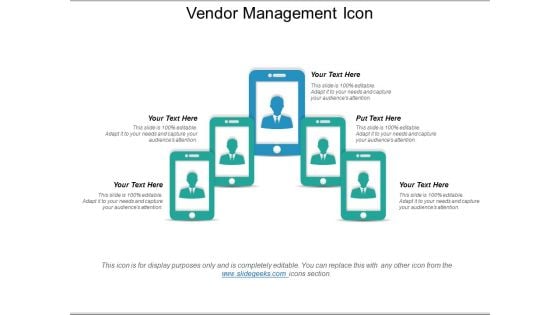 Vendor Management Icon Ppt PowerPoint Presentation Model Backgrounds