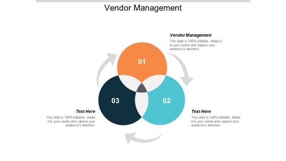 Vendor Management Ppt PowerPoint Presentation Infographic Template Topics Cpb