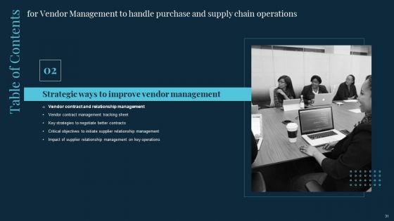 Vendor Management To Handle Purchase And Supply Chain Operations Ppt PowerPoint Presentation Complete Deck With Slides